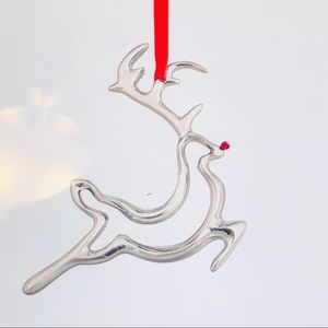 Nambe Holiday Collection - Reindeer Ornament